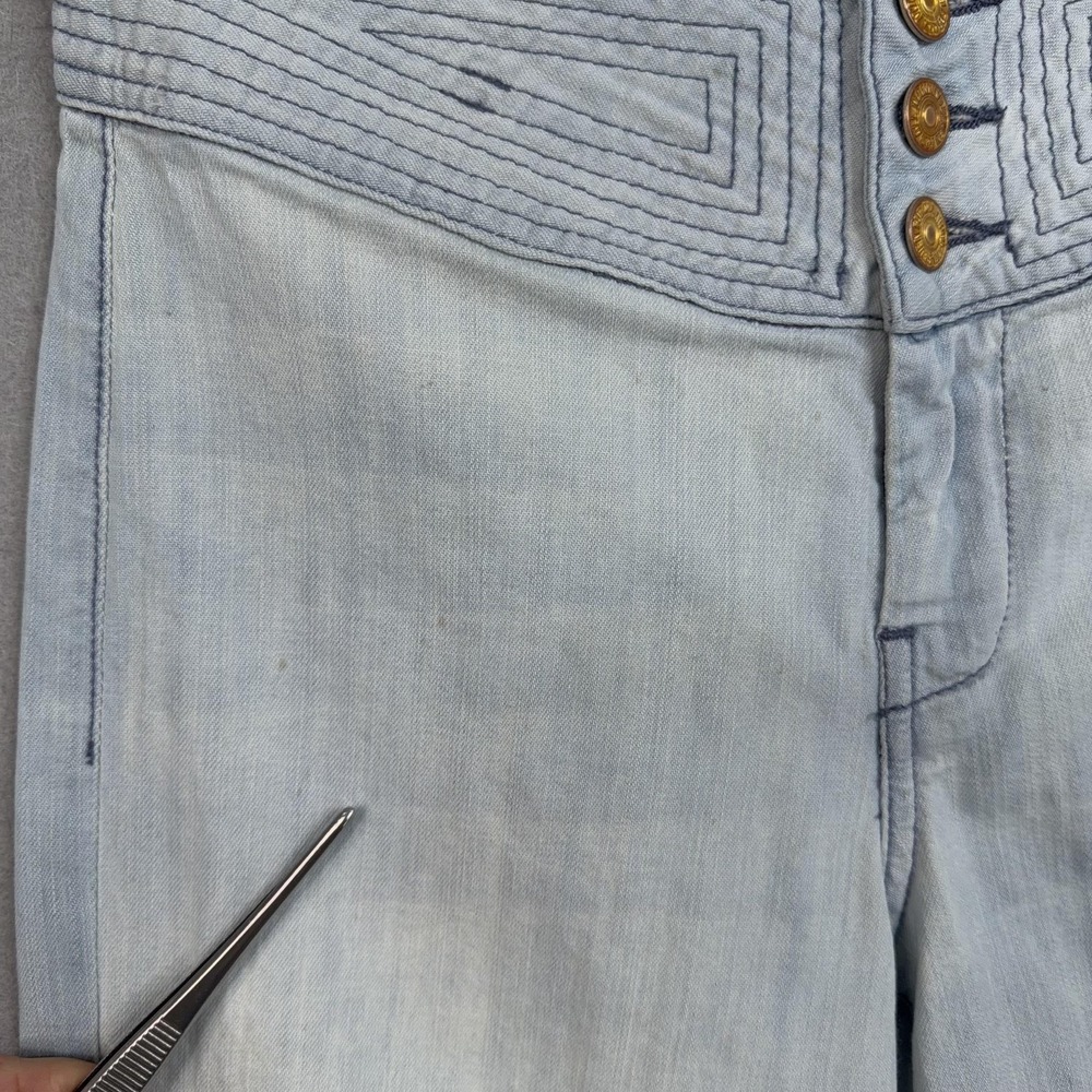Vintage Seven For All Mankind Jeans Womens 26 Wide Leg Baggy Flare Denim USA Y2K - Picture 4 of 16